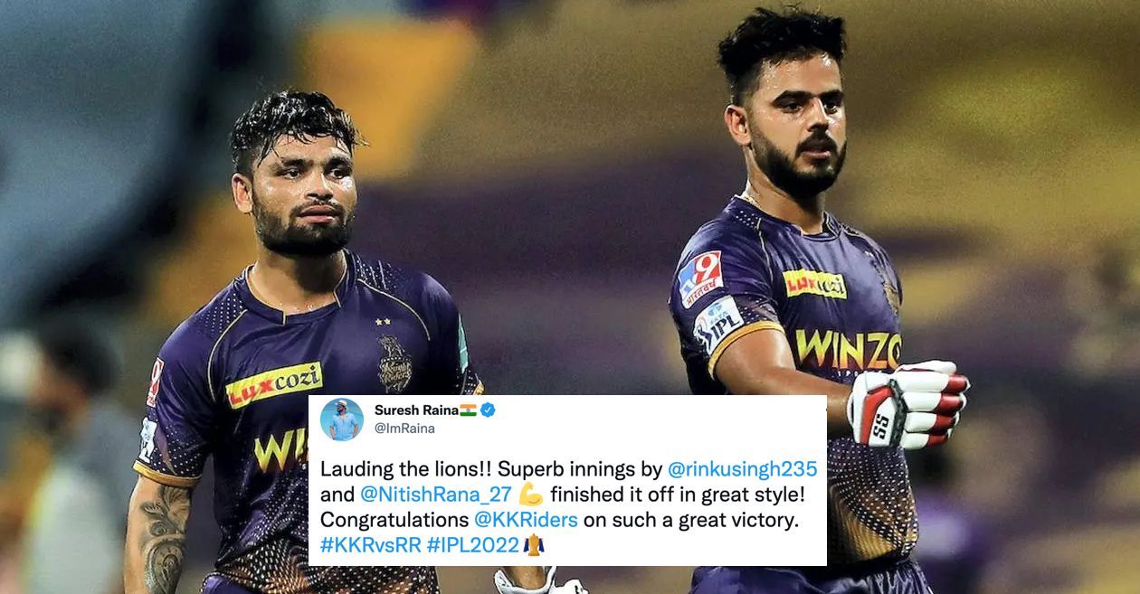 Twitter reactions: Rinku Singh, Nitish Rana steer KKR to 7-wicket win over RR