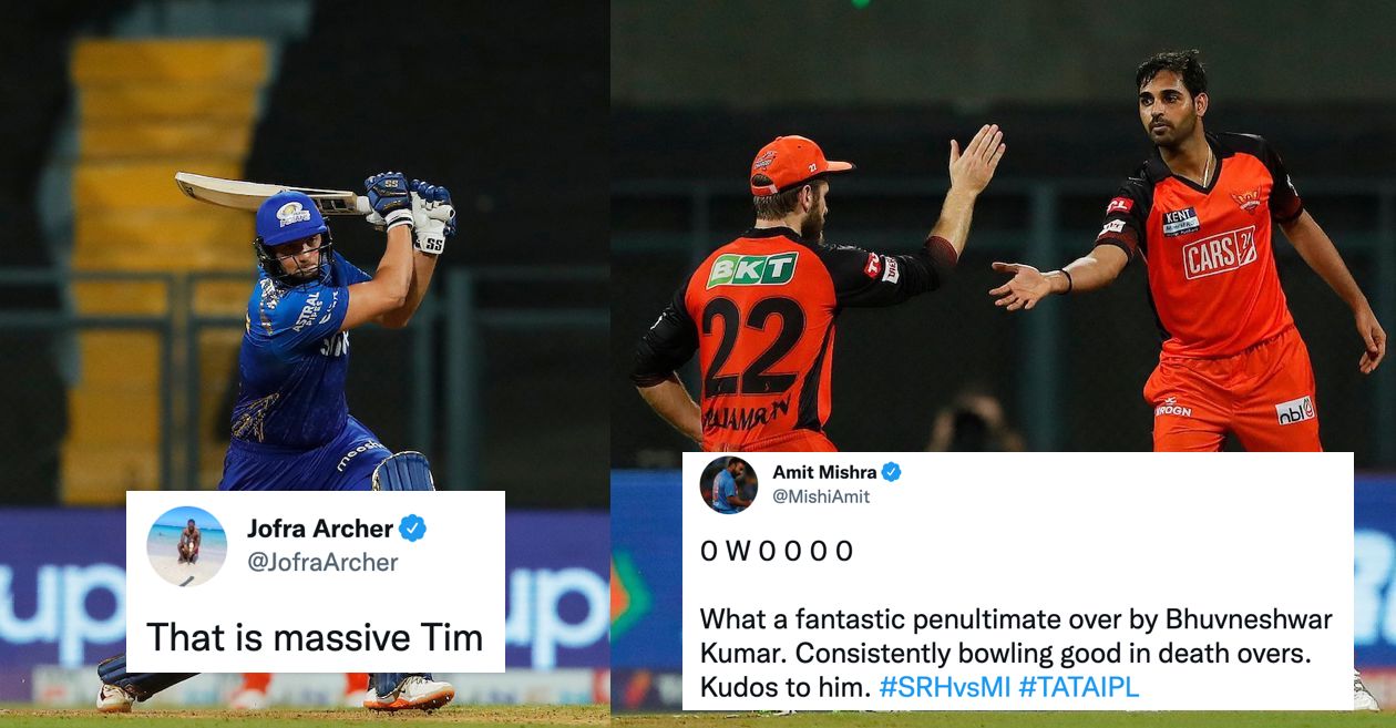 Tim David, Kane Williamson, Bhuvneshwar Kumar