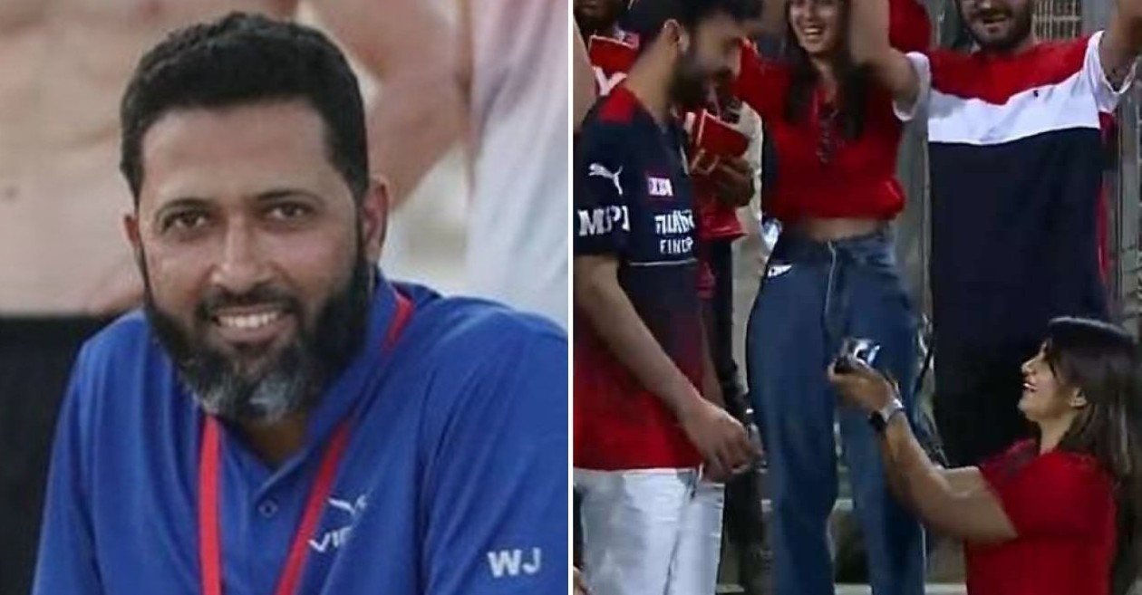 IPL 2022: Wasim Jaffer’s funny response wins internet after a girl proposes her boyfriend during RCB-CSK clash