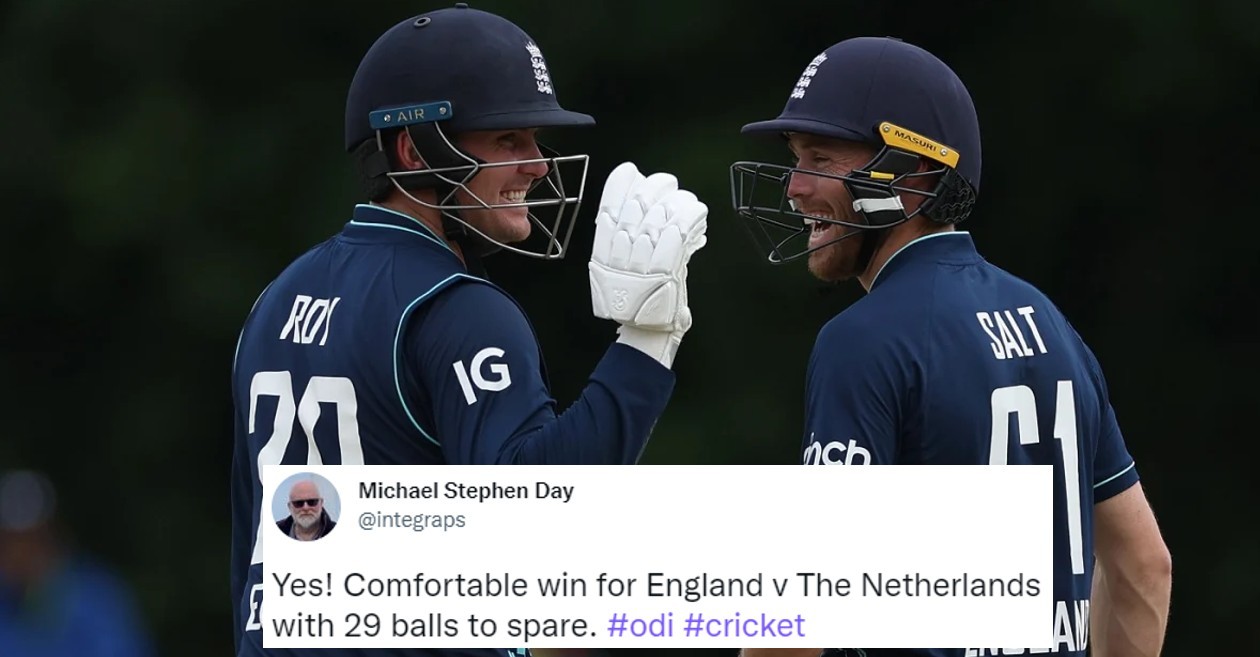 Twitter reactions: Jason Roy, Phil Salt shine in England’s series-clinching win over the Netherlands