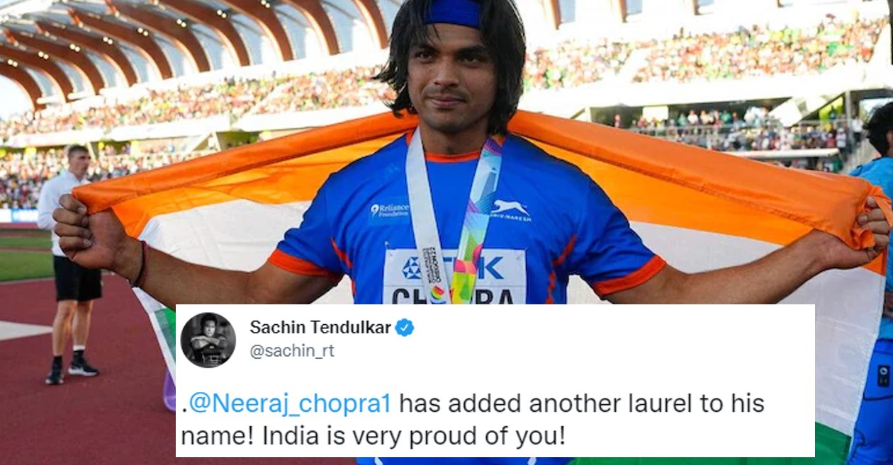 Cricket fraternity wishes Neeraj Chopra for bagging silver medal