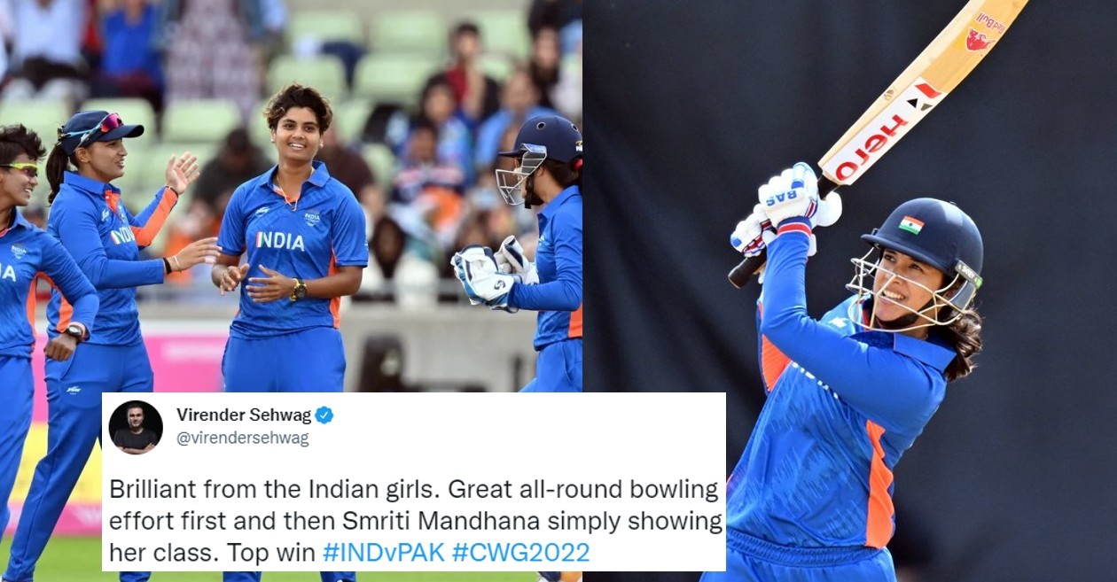 Twitter reactions: Bowlers, Smriti Mandhana shine as India bulldoze Pakistan in CWG Women’s tournament