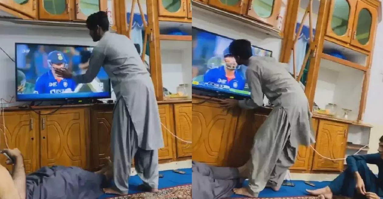 Afghan fan kisses Hardik Pandya on TV after India-Pakistan match
