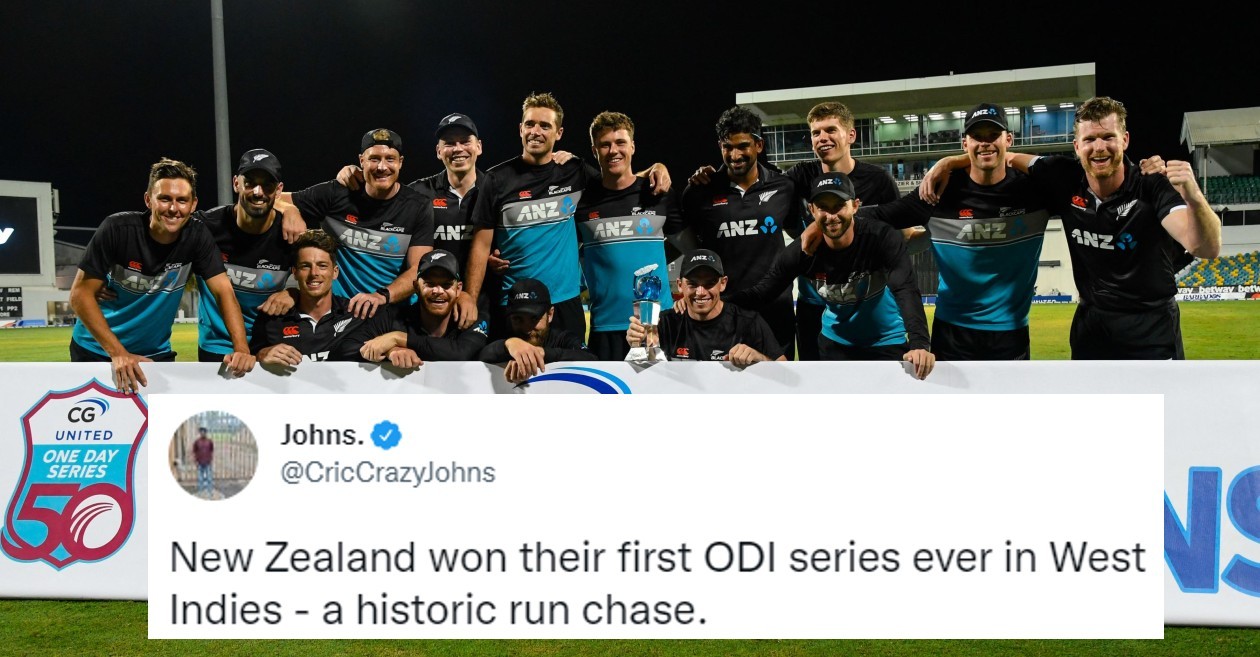New Zealand beat West Indies in 3rd ODI