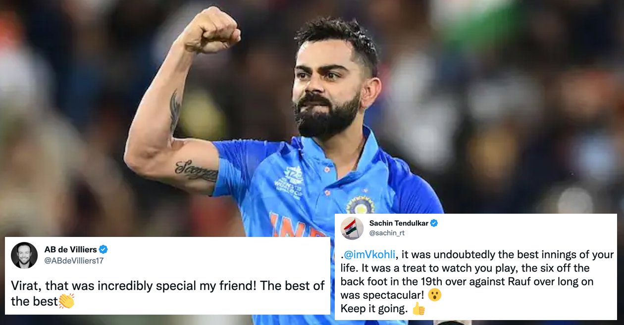 T20 World Cup 2022: Cricket world reacts to Virat Kohli’s majestic knock against Pakistan