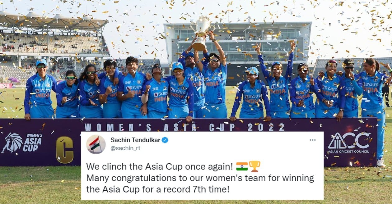 Twitter reactions: Renuka Singh, Smriti Mandhana steer India to seventh Women’s Asia Cup title