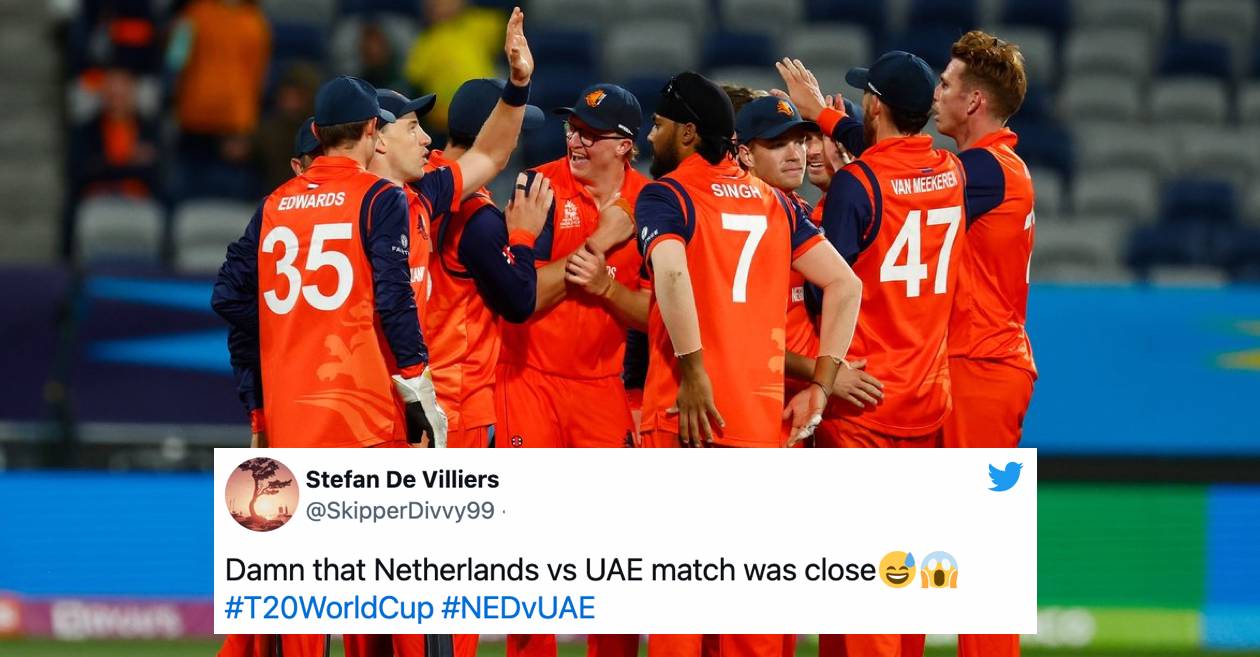 Twitter reactions: Netherlands hold nerves to edge out UAE in Match 2 of T20 World Cup 2022