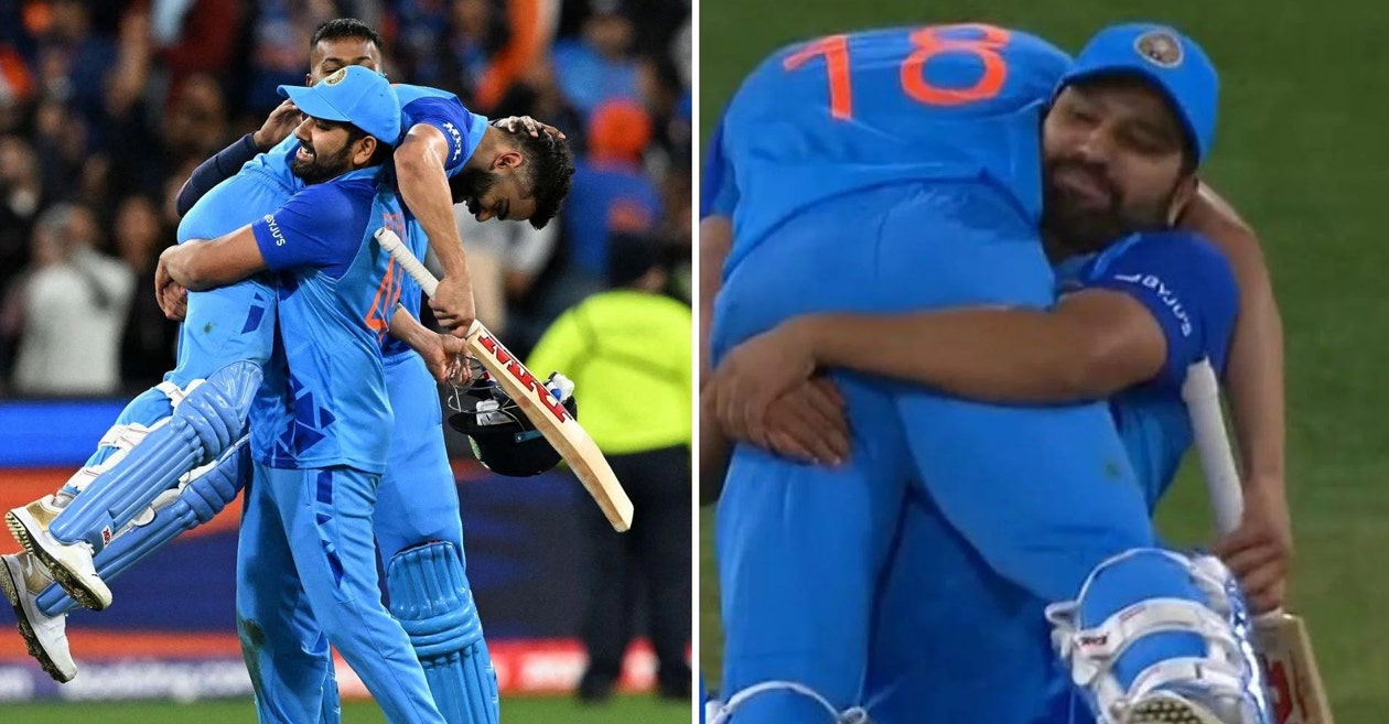 WATCH: Rohit Sharma lifts Virat Kohli after India’s unthinkable win in