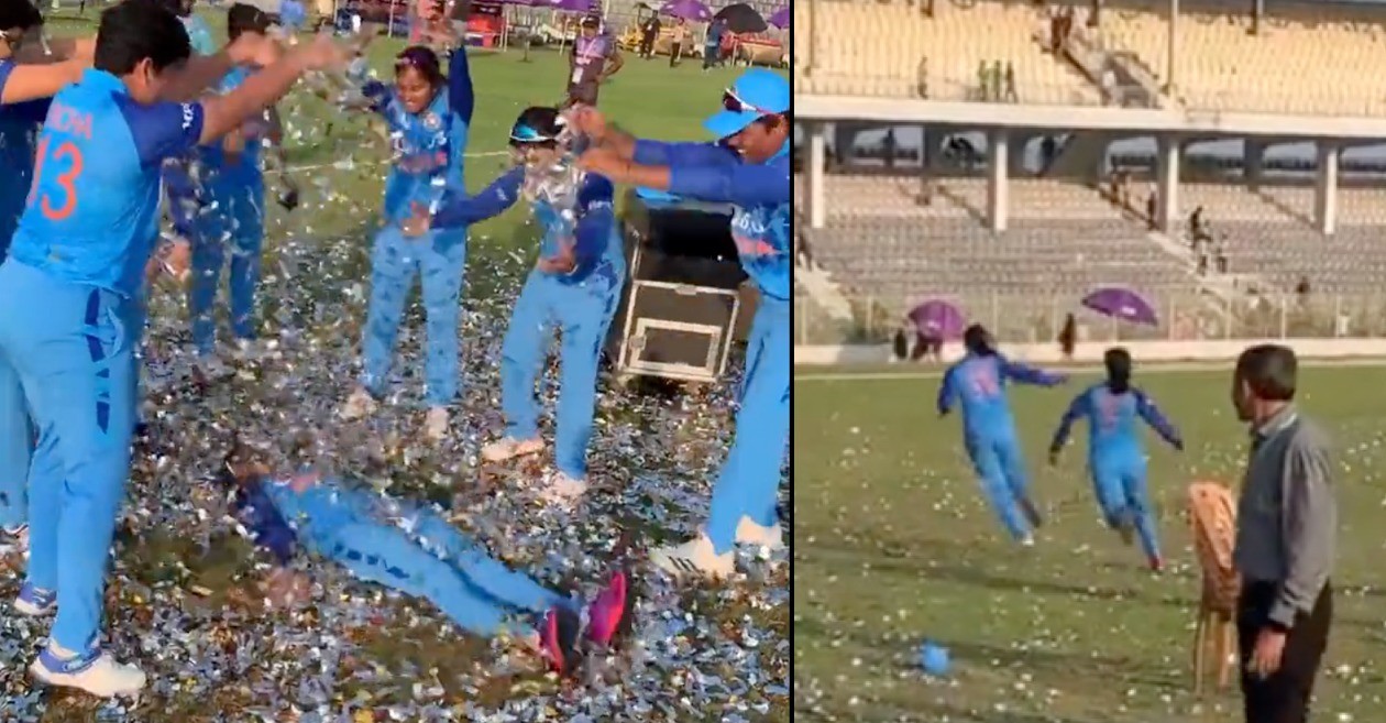 Smriti Mandhana interrupts Jemimah Rodrigues unique celebration