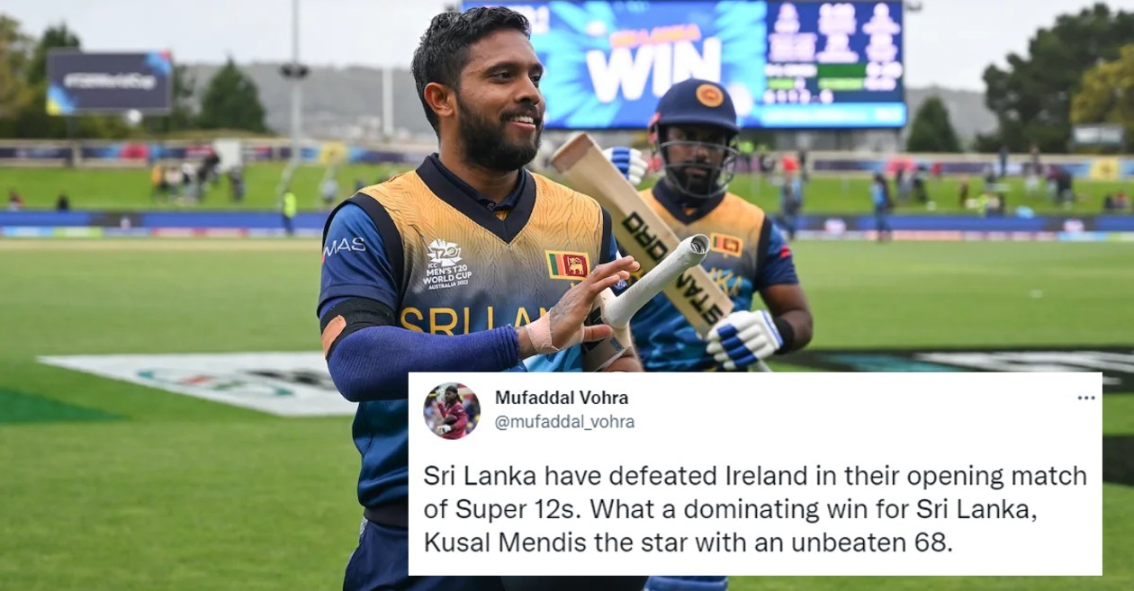 Sri Lanka beat Ireland in T20 WC