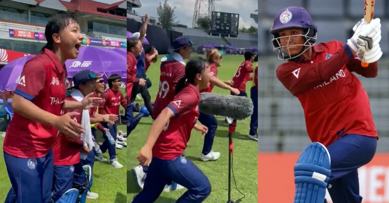 WATCH: Thailand players’ joyous celebration after defeating Pakistan at the Women’s T20 Asia Cup