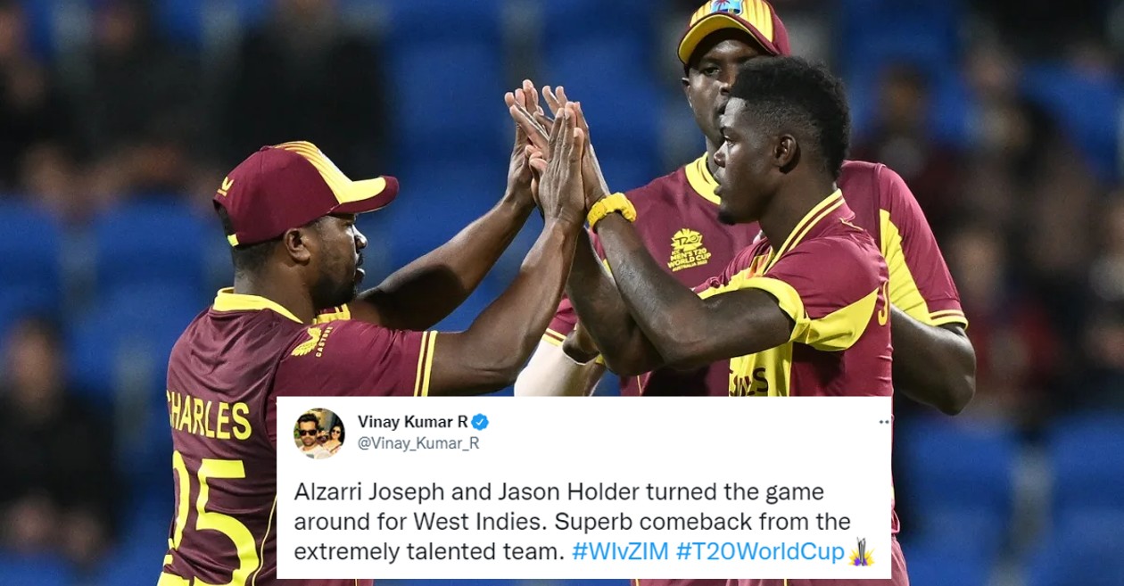 West Indies beat Zimbabwe in T20 WC