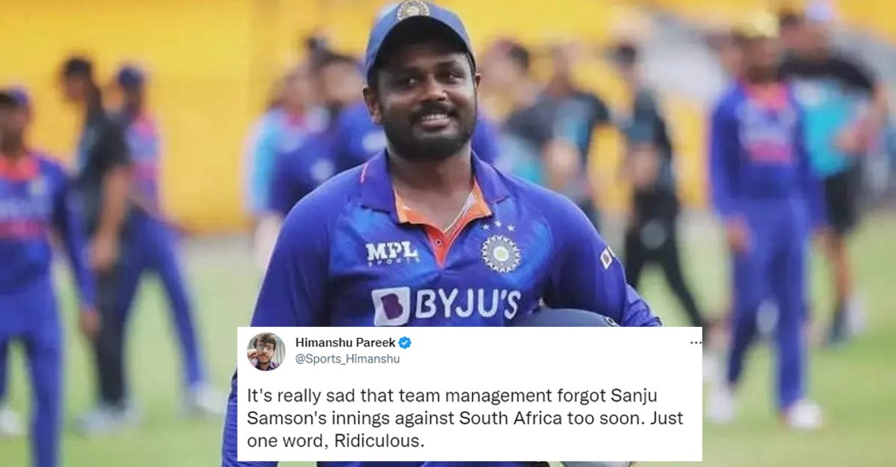 Fans slam Indian management for not picking Sanju Samson in 2nd T20I vs New Zealand