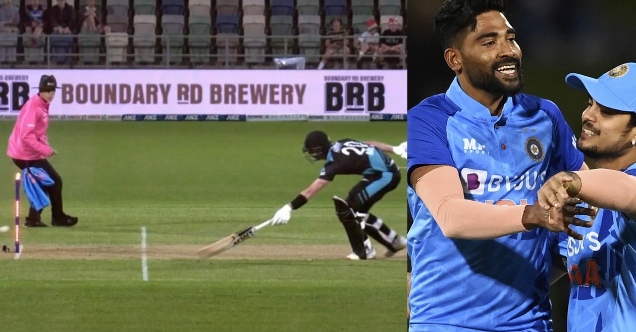 NZ vs IND: WATCH – Mohammed Siraj stuns Adam Milne with a sensational run out in Napier T20I