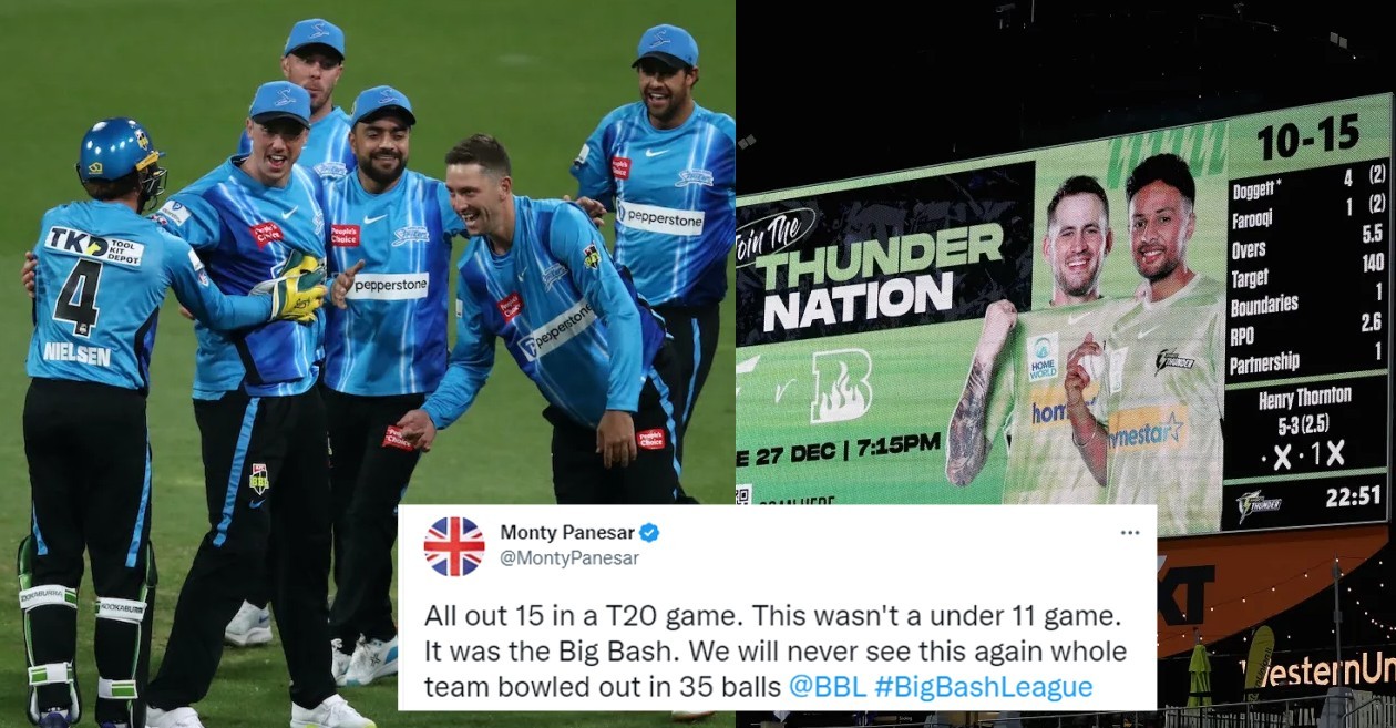 Twitter reactions: Adelaide Strikers pack Sydney Thunder for lowest T20 total ever – BBL|12