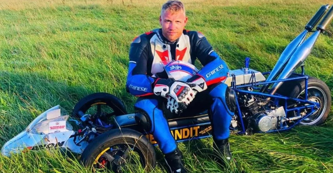 Former England all-rounder Andrew Flintoff hospitalised after a car crash during the TV shoot