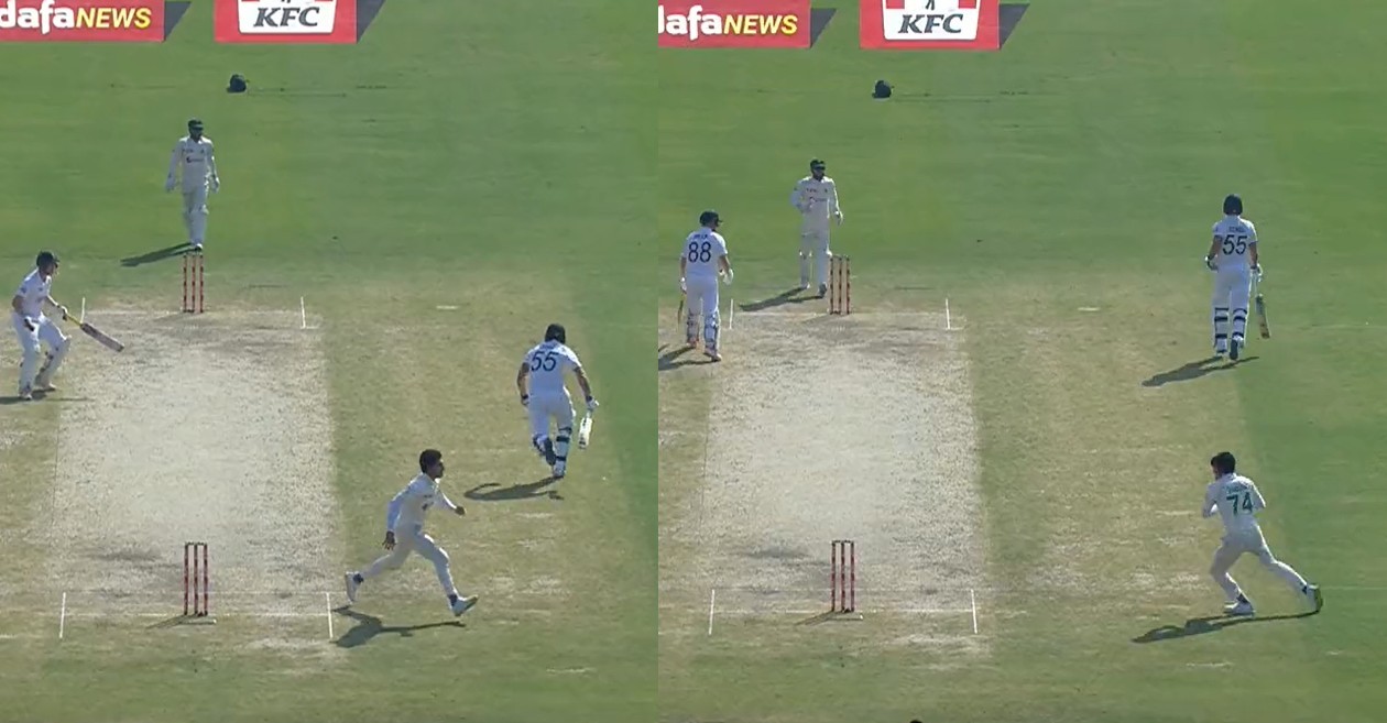 PAK v ENG – WATCH: Ben Stokes gets run out bizarrely after mix-up with Harry Brook in Karachi Test