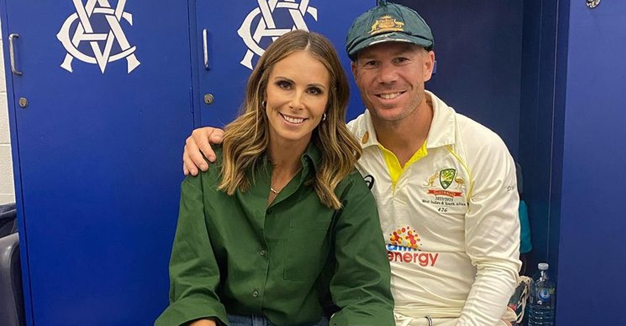 David Warner with wife Candice