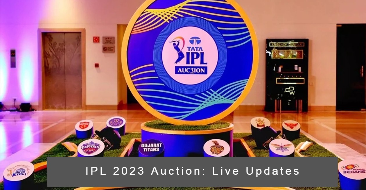 Indian Premier League (IPL) Auction 2023: LIVE Updates