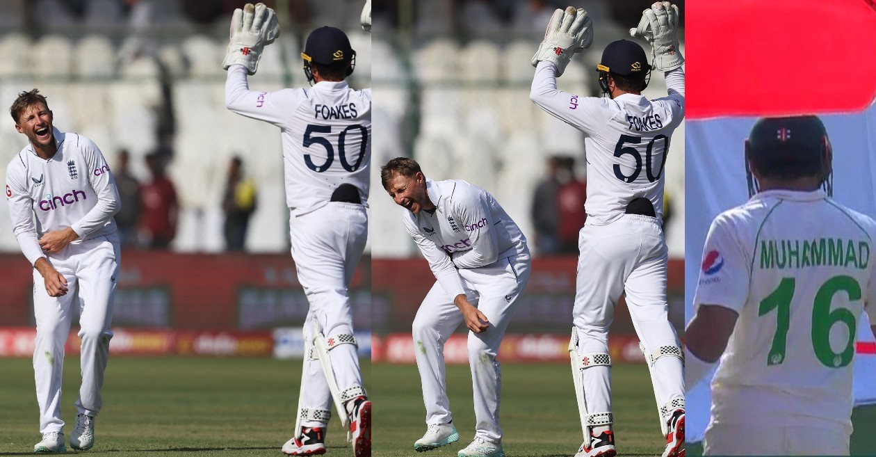 Joe Root bursts into laughter after removing Mohammad Rizwan