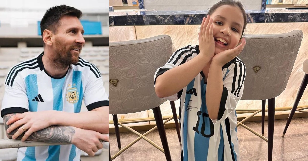 Lionel Messi Gifts Signed Argentina Jersey To MS Dhoni's Daughter Ziva