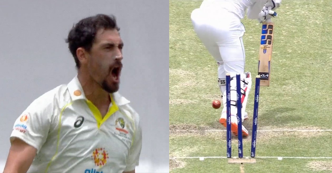 WATCH: Mitchell Starc demolish Rassie van der Dussen’s stumps with a trademark inswinger – AUS vs SA, 1st Test