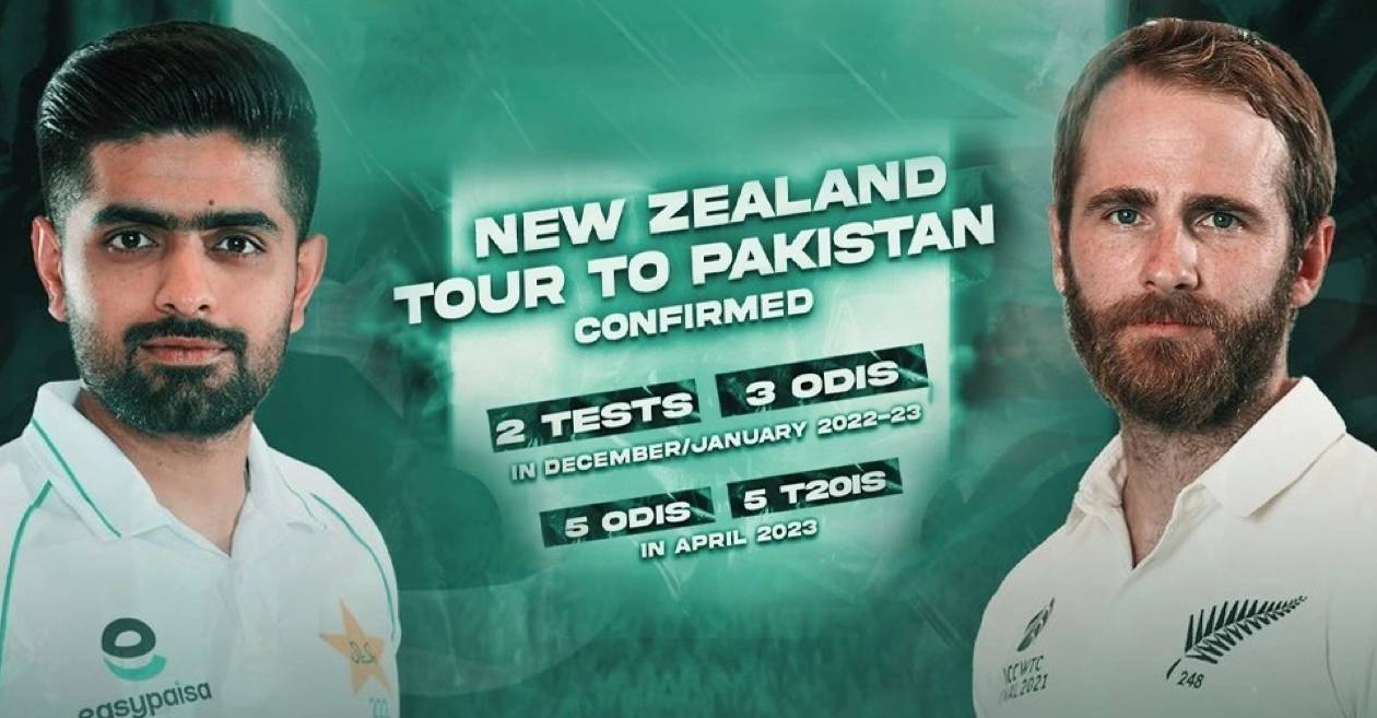 PCB confirms schedule of New Zealand tour to Pakistan 2022-23 Cricket Times