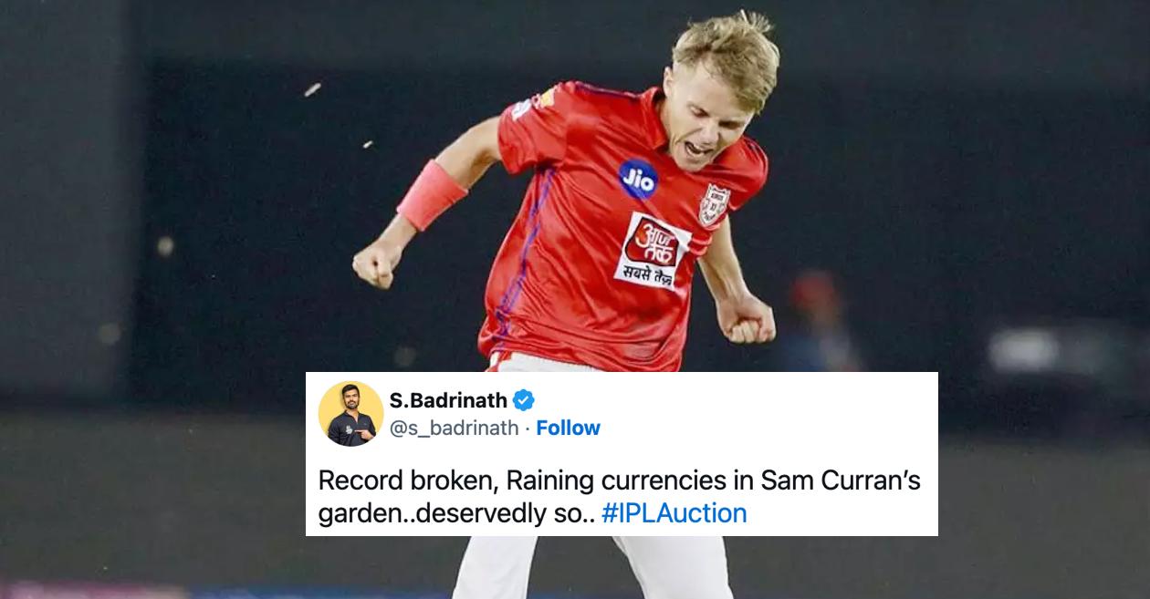 Twitter goes wild as England’s Sam Curran becomes the most expensive player ever to be bought in IPL