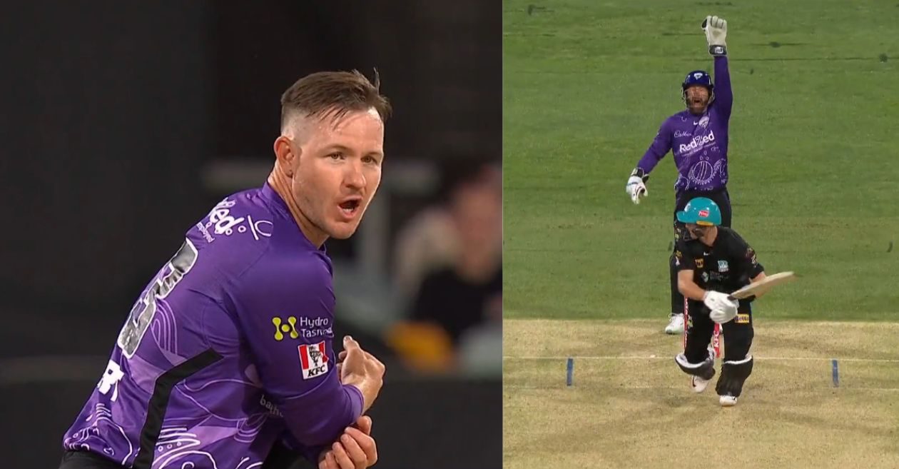 BBL 12 – WATCH: Commentators laugh as D’Arcy Short turns down the review appeal by his team’s skipper