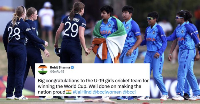 Rohit Sharma, Sourav Ganguly & others react as India beat England in U19 Women’s T20 World Cup final