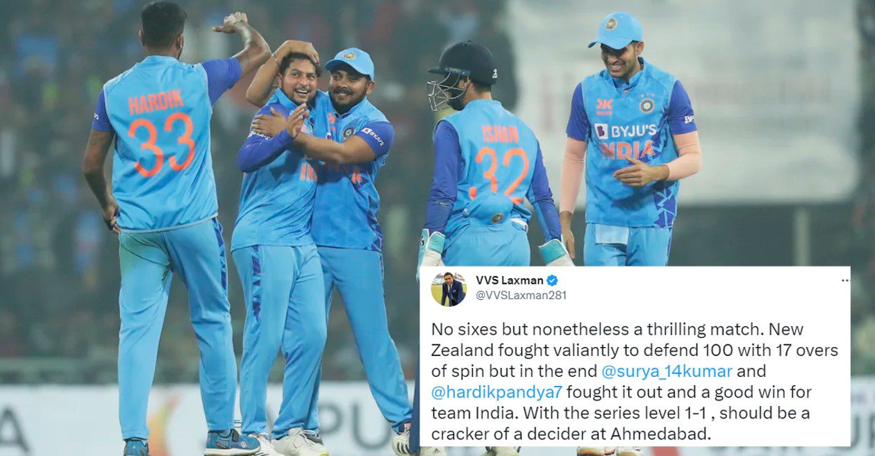 Twitter reactions: India wins a low-scoring thriller against New Zealand in Lucknow