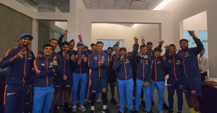 WATCH: Rahul Dravid’s heartwarming gesture as Team India congratulates U19 girls over T20 World Cup triumph