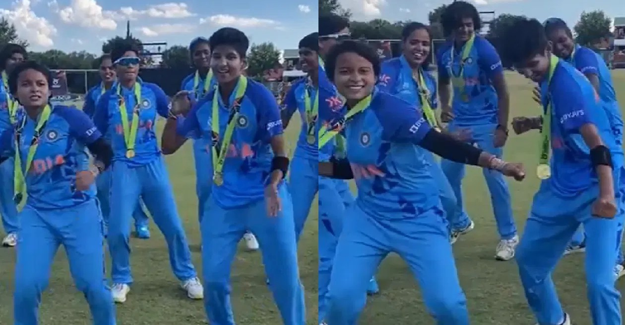 WATCH Indian players show off their dance moves after winning the U19 Womens T20 World Cup Cricket Times