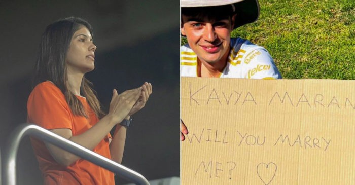 WATCH: Sunrisers’ co-owner Kavya Maran gets a marriage proposal from a South African fan in SA20 match