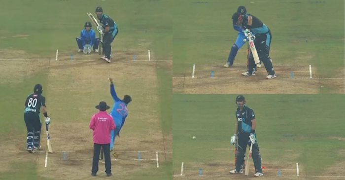 IND vs NZ – WATCH: Kuldeep Yadav cleans up Daryl Mitchell with an astonishing delivery