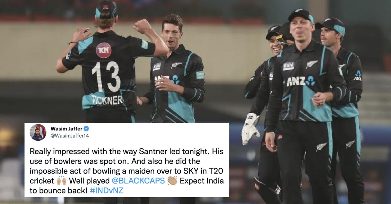 Twitter reactions: Spinners choke India as New Zealand wins the opening T20I by 21 runs