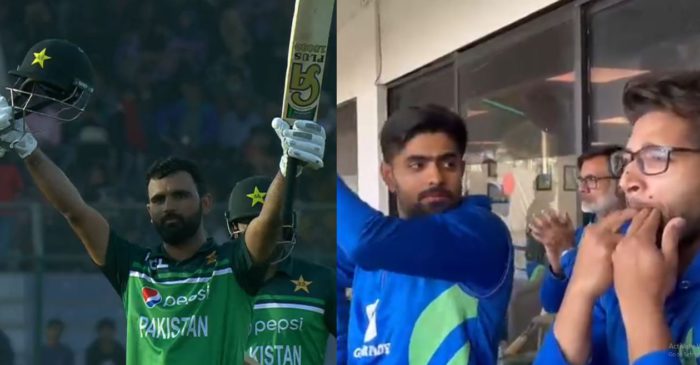 PAK vs NZ – WATCH: Fakhar Zaman hits a brilliant ton in the third ODI; teammates cheer from the dugout
