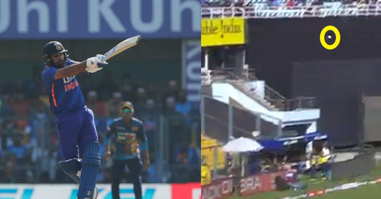 IND vs SL, WATCH: Rohit Sharma smacks Kasun Rajitha for a gigantic six in Guwahati ODI