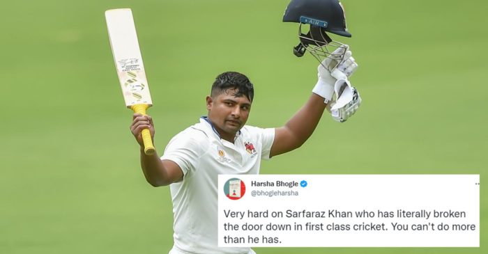 IND vs AUS: Netizens fume at BCCI for not picking Sarfaraz Khan in the Test squad
