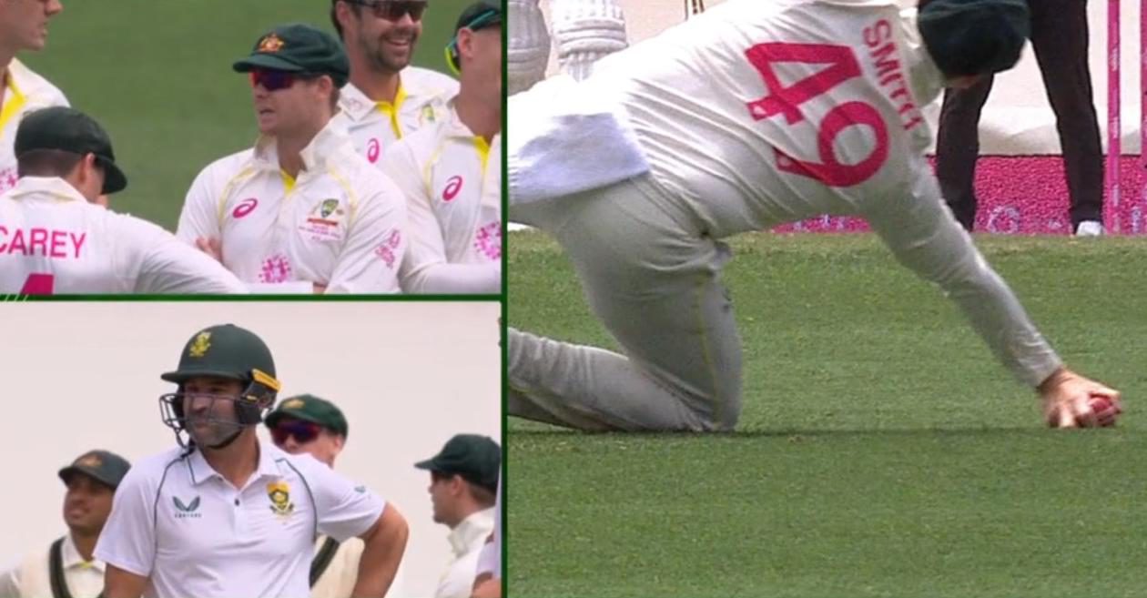 WATCH: Australian fans in uproar as TV umpire denies Steve Smith a stunning catch – AUS vs SA, 3rd Test