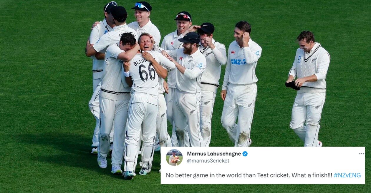 Twitter erupts as New Zealand beat England by one run after the follow-on