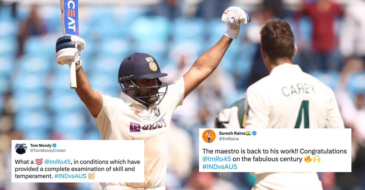Twitter erupts as Rohit Sharma becomes the first Indian captain to hit a century in all formats