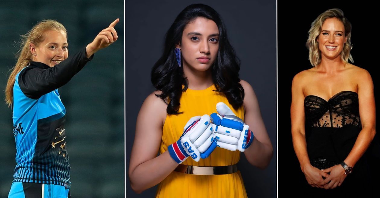 Sophie Ecclestone, Smriti Mandhana, Ellyse Perry