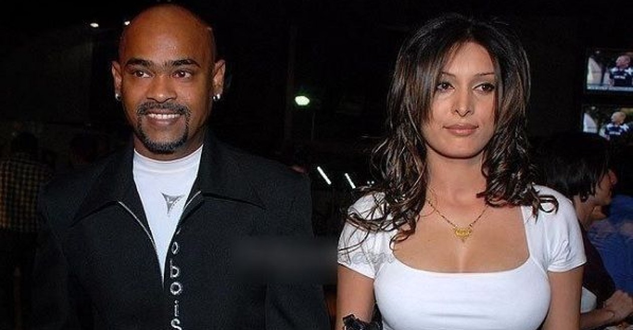 Vinod Kambli with his wife Andrea Hewitt