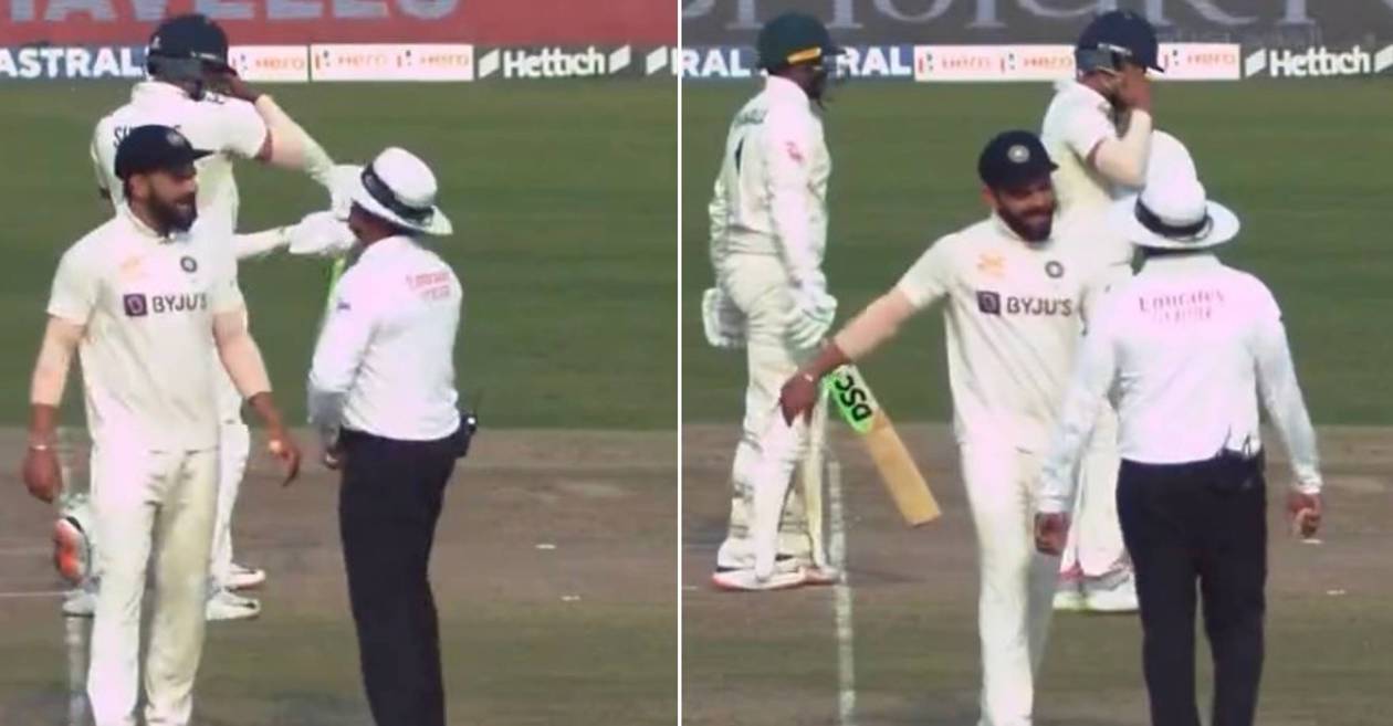 WATCH: Delhi crowd goes wild as Virat Kohli walks towards umpire Nitin Menon and chats about his dismissal