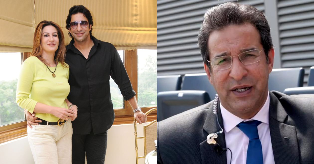 Wasim Akram with his late wife Huma Akram