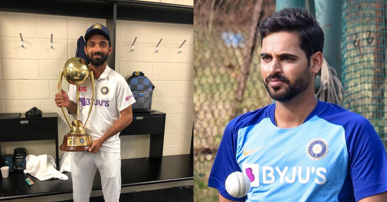 Ajinkya Rahane and Bhuvneshwar Kumar