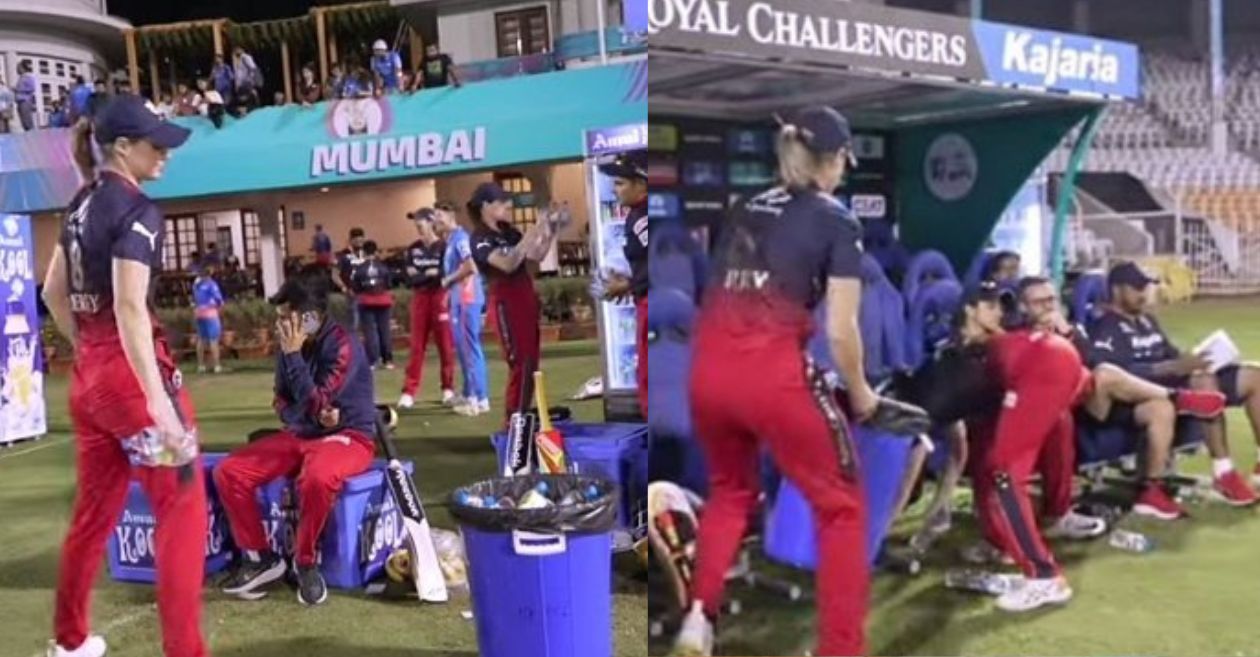 WPL 2023: Ellyse Perry wins hearts after her pictures of cleaning the dugout post RCB’s match goes viral