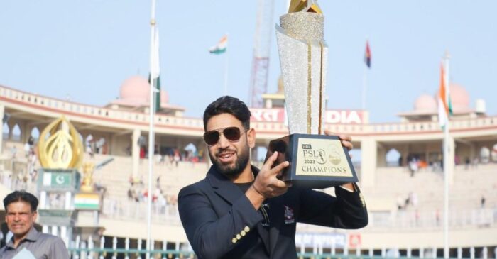 WATCH: Pakistan pacer Haris Rauf takes PSL trophy to Wagah Border to celebrate Lahore Qalandars’ win