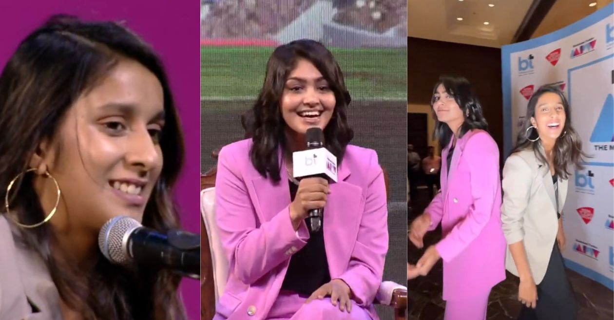 VIDEO Jemimah Rodrigues jamming session and dance with Harleen Deol at an award night goes viral Cricket Times
